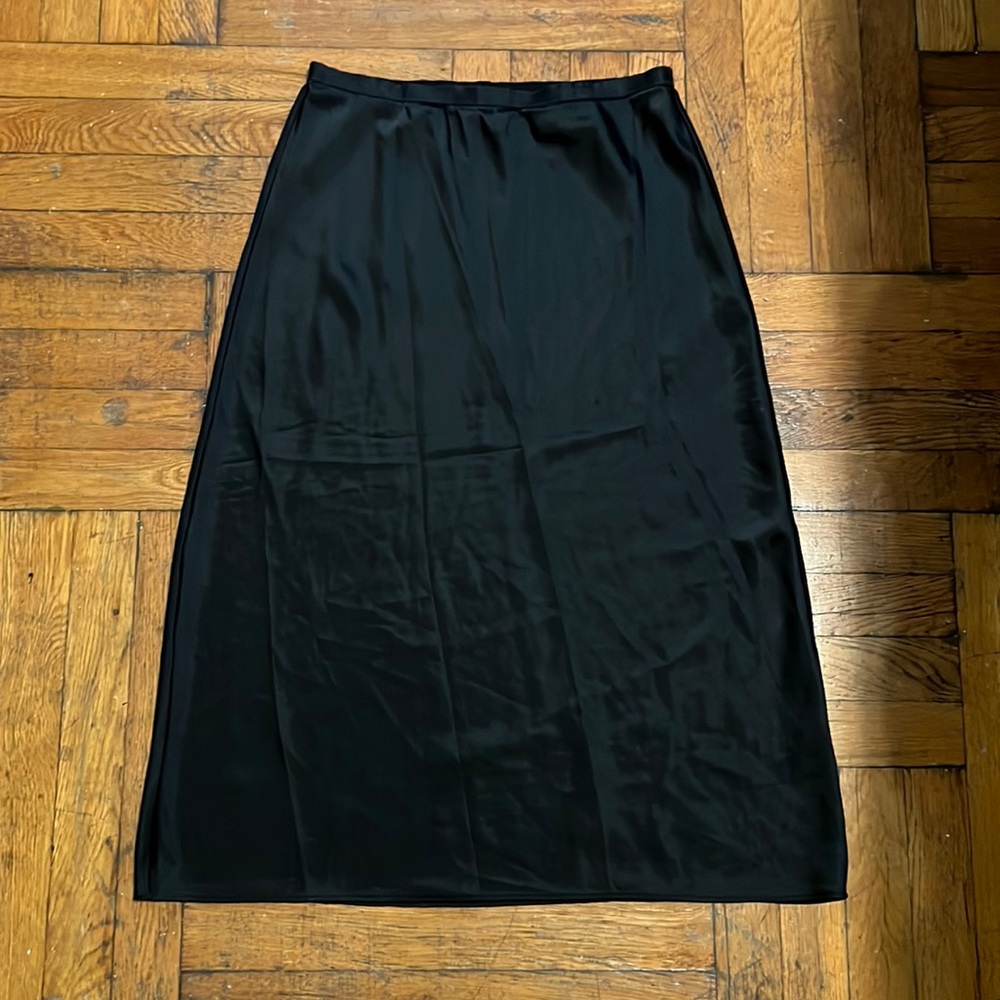 Victoria’s Secret black satin slip skirt